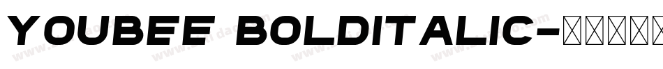 Youbee BoldItalic字体转换